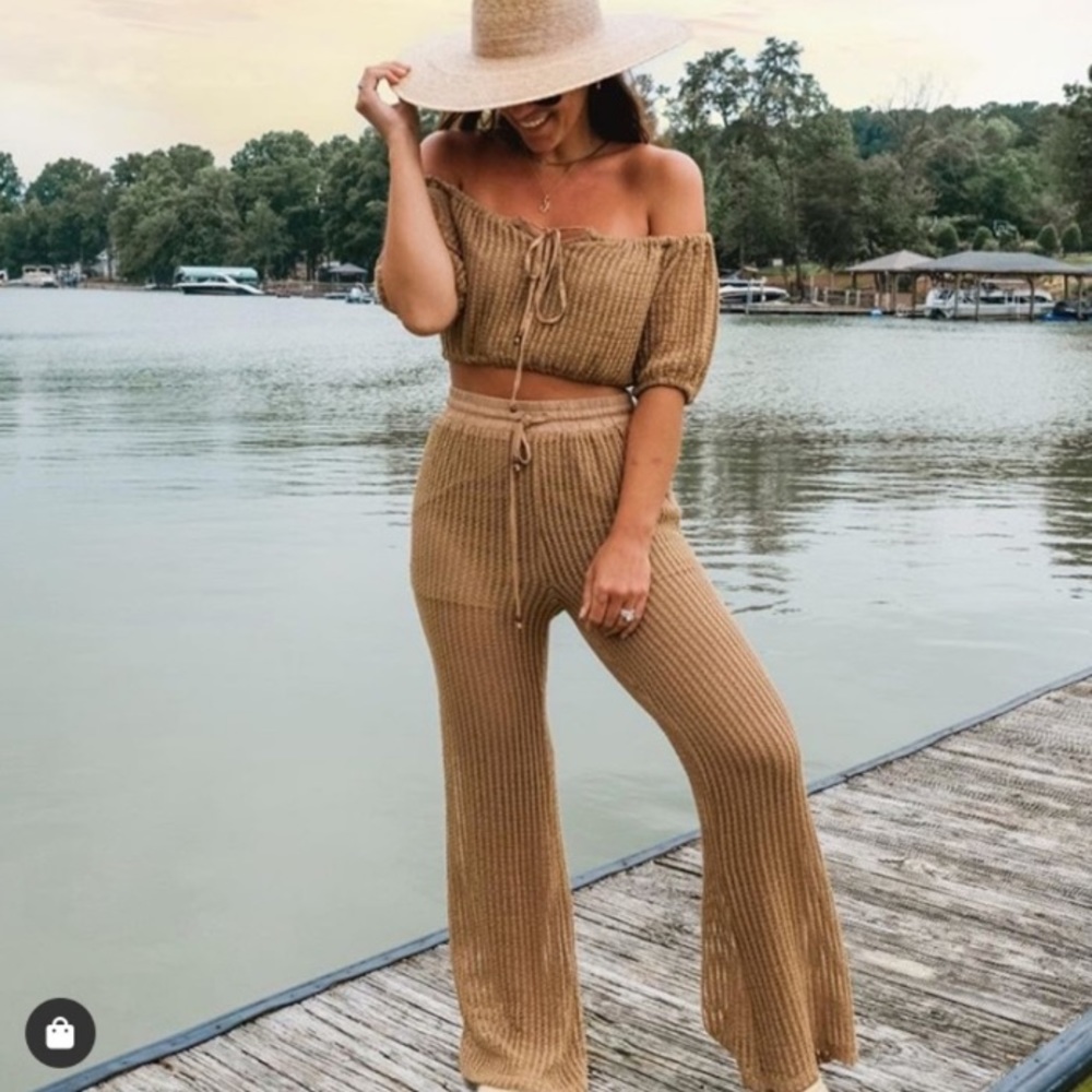 Crotchet Pant Set